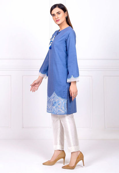 BLUE BROCADE