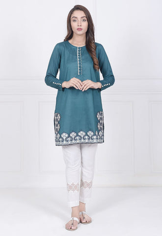 TEAL BROCADE